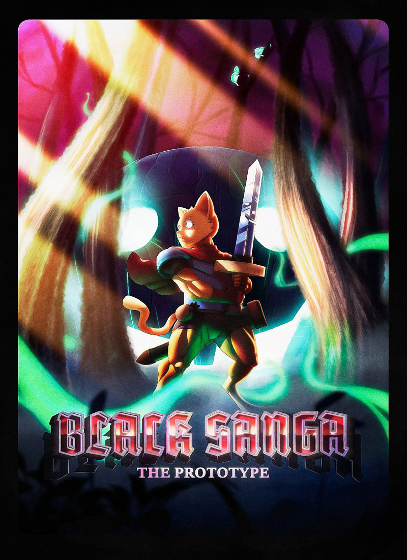 Cartel cortometraje Black Sanga The Prototype