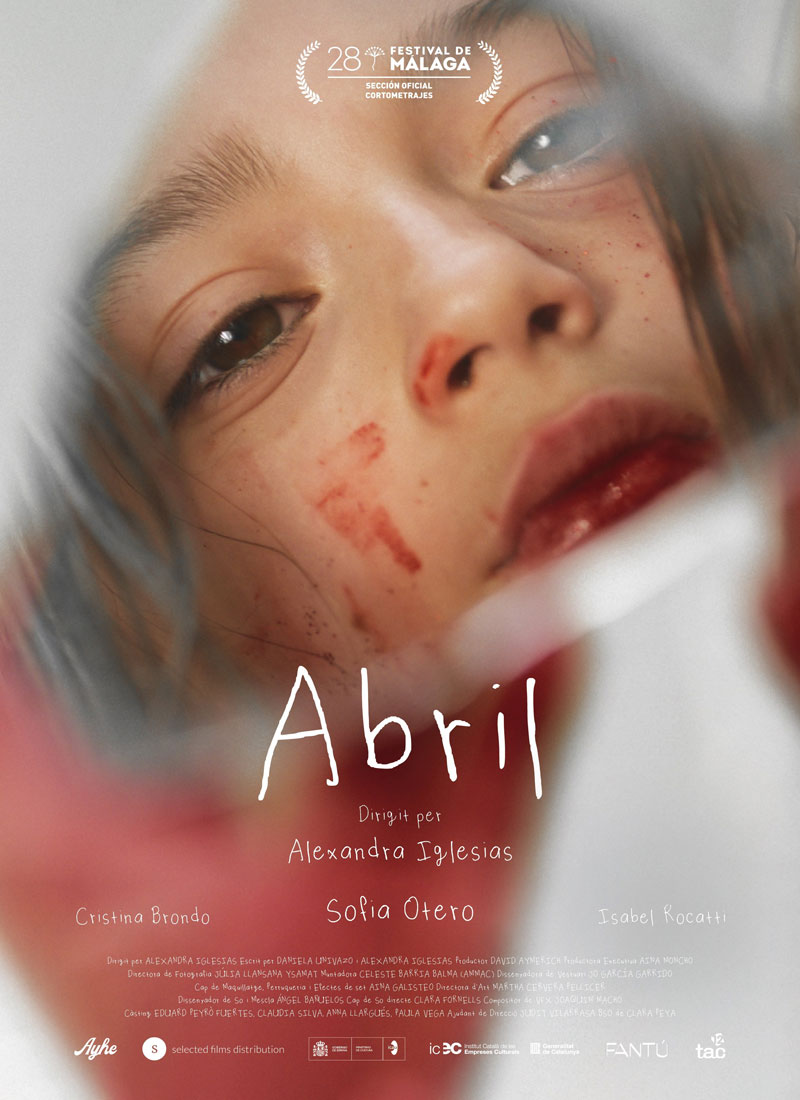 Cartel cortometraje Abril